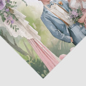 Papier Mousseline Vintage classique Shabby Chic Mariage (Détail)