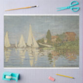 Papier Mousseline Vintage Claude Monet Regattas à Argenteuil (Artisanat)