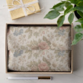 Papier Mousseline Vintage Cottage Rose Garden Pattern (Cadeau)