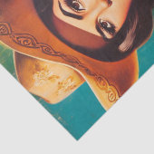 Papier Mousseline Vintage Country Pin-up (Détail)