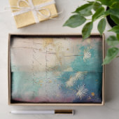 Papier Mousseline Vintage Dandelion Abstract Pattern (4) (Cadeau)