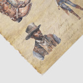 Papier Mousseline Vintage Découpage Western Steampunk (Détail)