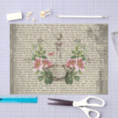 Papier Mousseline Vintage dictionnaire d'antiquité Bouteille de litt (Artisanat)