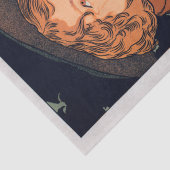 Papier Mousseline Vintage Elegante Lady French Poster Decoupage (Détail)