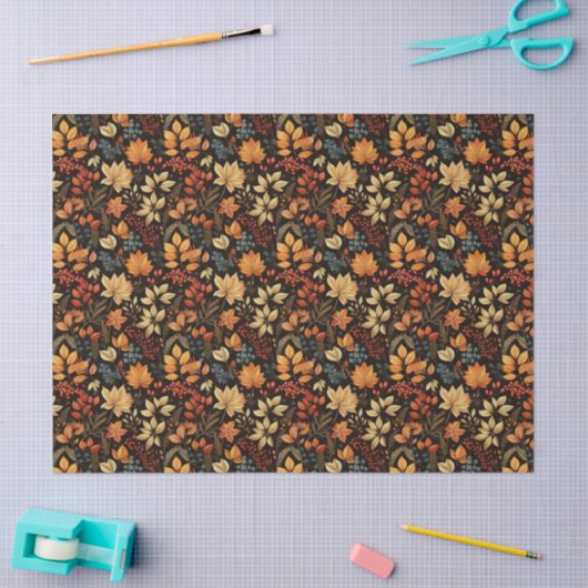 Papier Mousseline Vintage Fall  (Artisanat)