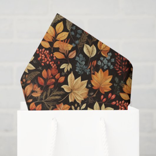 Papier Mousseline Vintage Fall (Sac cadeau)