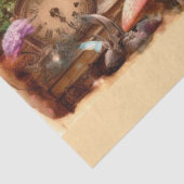 Papier Mousseline Vintage Fantasy Alice Tea Party Decoupage (Détail)