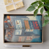 Papier Mousseline Vintage fille de hockey (Cadeau)