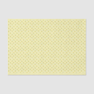 Papier Mousseline Vintage Fleurs Jaunes