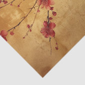 Papier Mousseline Vintage floraison de cerisier japonais (Détail)