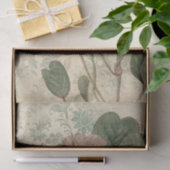 Papier Mousseline Vintage Floral Botanique (Cadeau)