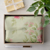 Papier Mousseline Vintage Floral moderne Rose populaire (Cadeau)