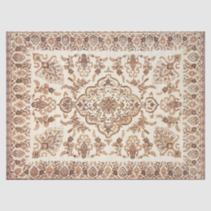 Papier Mousseline Vintage Floral Perse Motif de tapis