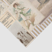 Papier Mousseline Vintage French Seaside Collage Découpage (Détail)