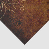 Papier Mousseline Vintage Gold Floral Grunge Damask (Détail)
