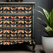 Papier Mousseline Vintage Gothic Specimen Dark Academia Moth