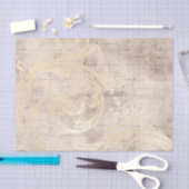 Papier Mousseline Vintage Grunge Ivor Damask (Artisanat)