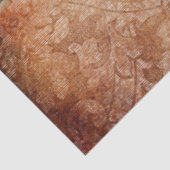 Papier Mousseline Vintage Grungy Tordu Gold Damask (Détail)