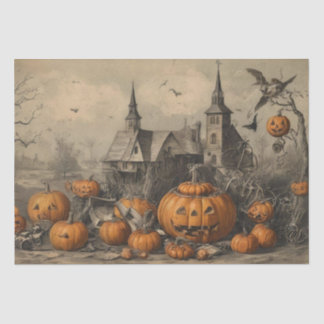 Papier Mousseline Vintage Halloween Éphémère