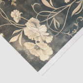 Papier Mousseline Vintage Halloween Rose Gothique Skeleton Decoupage (Détail)