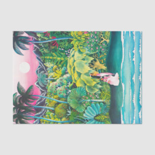 Papier Mousseline Vintage Hawaii Travel