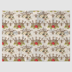 Papier Mousseline Vintage Honey Bee Series Design 15 Tissu Paper