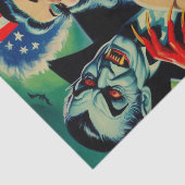 Papier Mousseline Vintage horreur vampire fille (Détail)