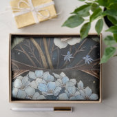 Papier Mousseline Vintage Hydrangea Rose Stained Glass Decoupage (Cadeau)