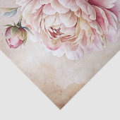 Papier Mousseline Vintage Inspired Single Pastel Peony Flower (Détail)