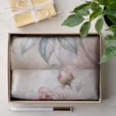 Papier Mousseline Vintage Inspired Single Pastel Peony Flower (Cadeau)