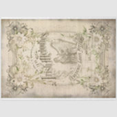 Papier Mousseline Vintage Irish Melodies Music Ephemera Decoupage (Recto)