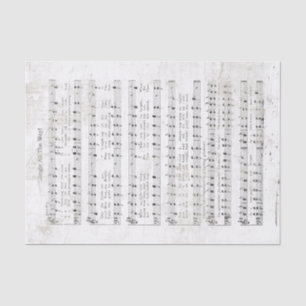 Papier Mousseline Vintage Jingle Tout le chemin Musique Composition 