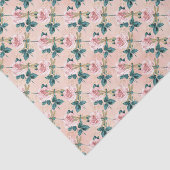 Papier Mousseline Vintage libellule florale Ephemera (Détail)