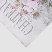 Papier Mousseline Vintage Londres Pink Peony (Détail)