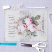 Papier Mousseline Vintage Londres Pink Peony (Artisanat)