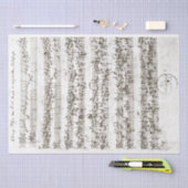 Papier Mousseline Vintage magnifique manuscrit Fugue 1700s (Artisanat)