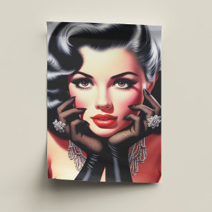 Papier Mousseline Vintage magnifique portrait de fille