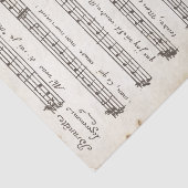 Papier Mousseline Vintage manuscrit Français Twinkle Little Star (Détail)