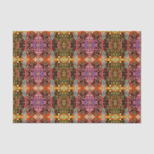 Papier Mousseline Vintage Motif d'antiquité rose or violet découpage