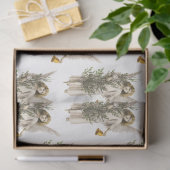 Papier Mousseline Vintage Noël Angel & Tree Holiday (Cadeau)