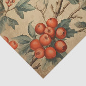 Papier Mousseline Vintage Noël Chanson d'oiseau (Détail)