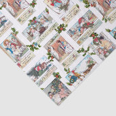 Papier Mousseline Vintage Noël Enfants Collage (Détail)