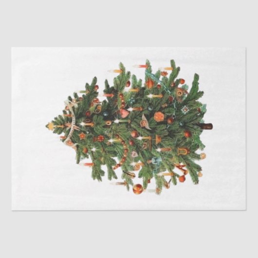 Papier Mousseline Vintage Noël Mix Series Design 49 (Recto)