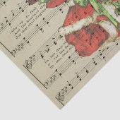 Papier Mousseline Vintage Noël Mode Musique Feuille Découpage (Détail)