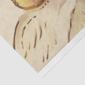 Papier Mousseline Vintage Noël Musique Angel Découpage (Détail)