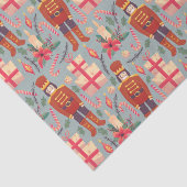 Papier Mousseline Vintage Noël Nutcrackers et cadeaux (Détail)