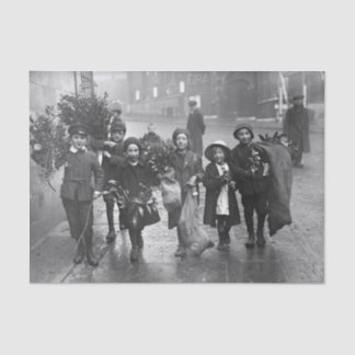 Papier Mousseline Vintage Noël Tissu Papier papier ENFANTS HOLLY 191