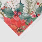 Papier Mousseline Vintage Noël Turquoise Père Noël Decoupage (Détail)