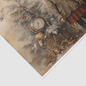 Papier Mousseline Vintage Noël Victorien Enfants Découpage (Détail)