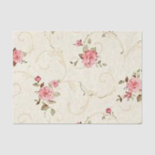 Papier Mousseline Vintage pâlissez - le rose de rose